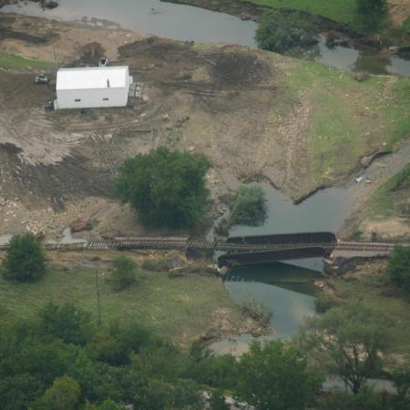 Photo of damage from 2007 flood